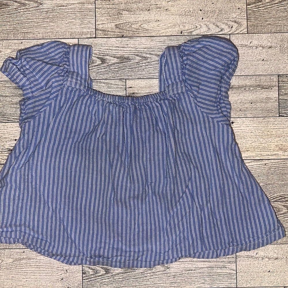Old Navy Blue Striped Toddler Top - 2T